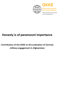 Honesty is of paramount importance. Contribution of the GKKE to the evaluation of German military engagement in Afghanistan