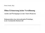 Dieter Grande (Hg.): Ohne Erinnerung keine Versöhnung