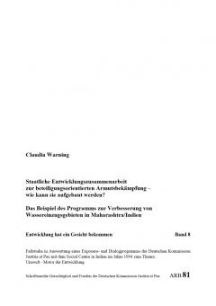 Claudia Warning: Staatliche Entwicklungszusammenarbeit zur beteiligungsorientierten Armutsbekämpfung - wie kann sie aufgebaut werden?