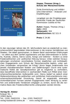 Schutz der Menschenrechte