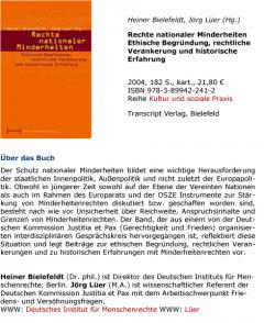 Rechte nationaler Minderheiten