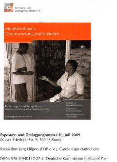 Mit Mikrofinanz Verantwortung übernehmen. Erfahrungen und Perspektiven. Exposure- und Dialogprogramme in Uganda 2005-2008.